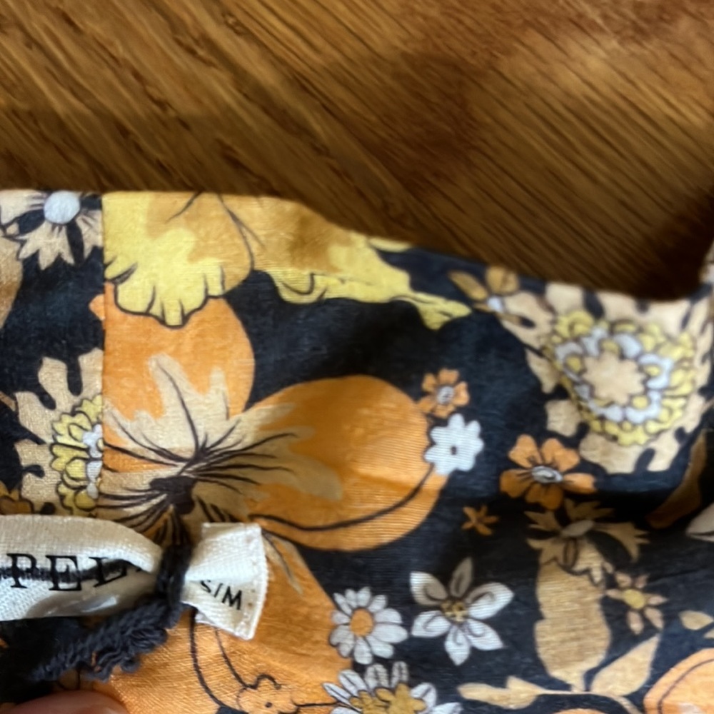Spell Floral Patterned Robe - Yellow and Black - Picture 10 of 11